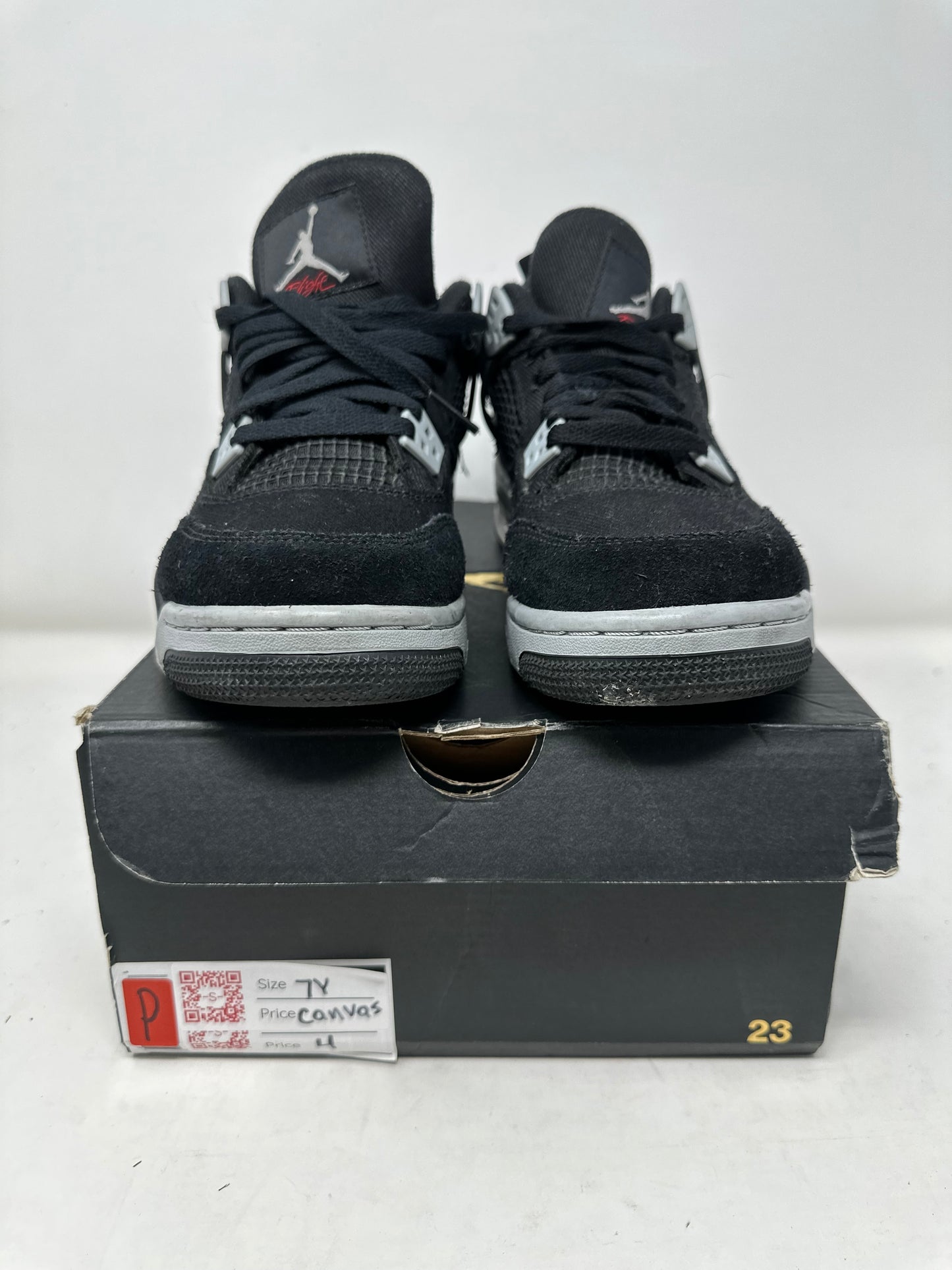 Jordan 4 GS “Black Canvas”