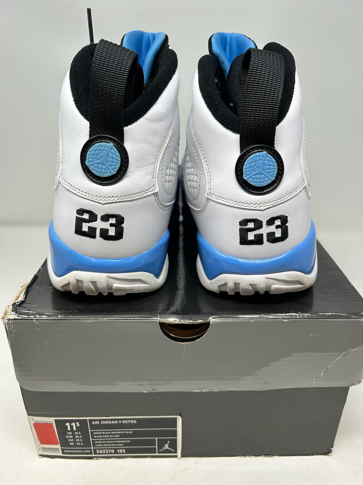 Jordan 9 (2010) “Powder Blue”