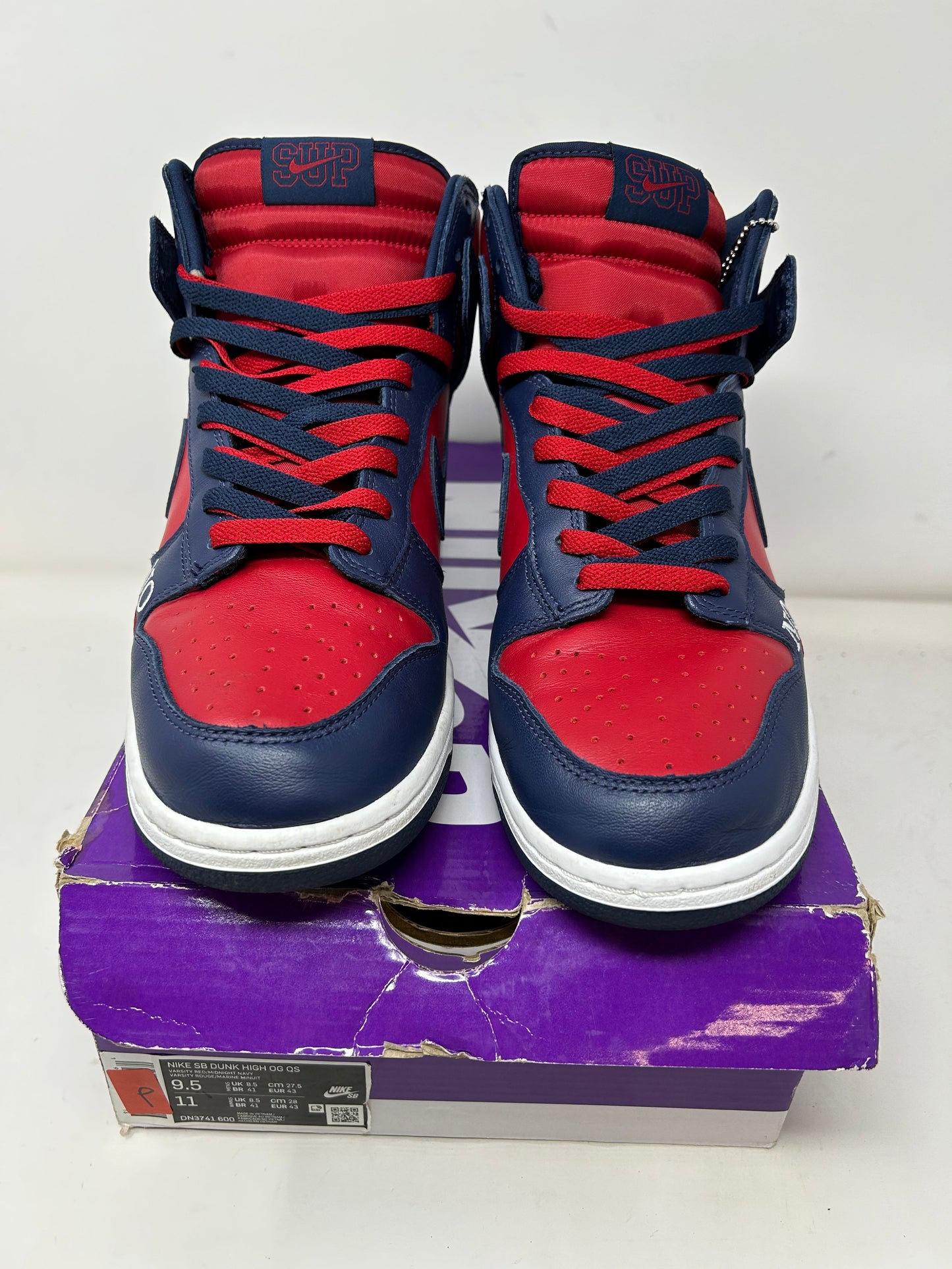 Nike SB Dunk High Supreme “By Any Means - Navy Red”