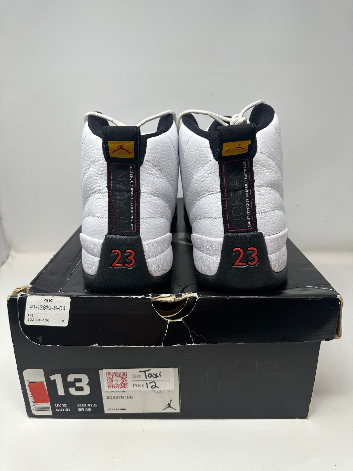Jordan 12 (2013) “Taxi”