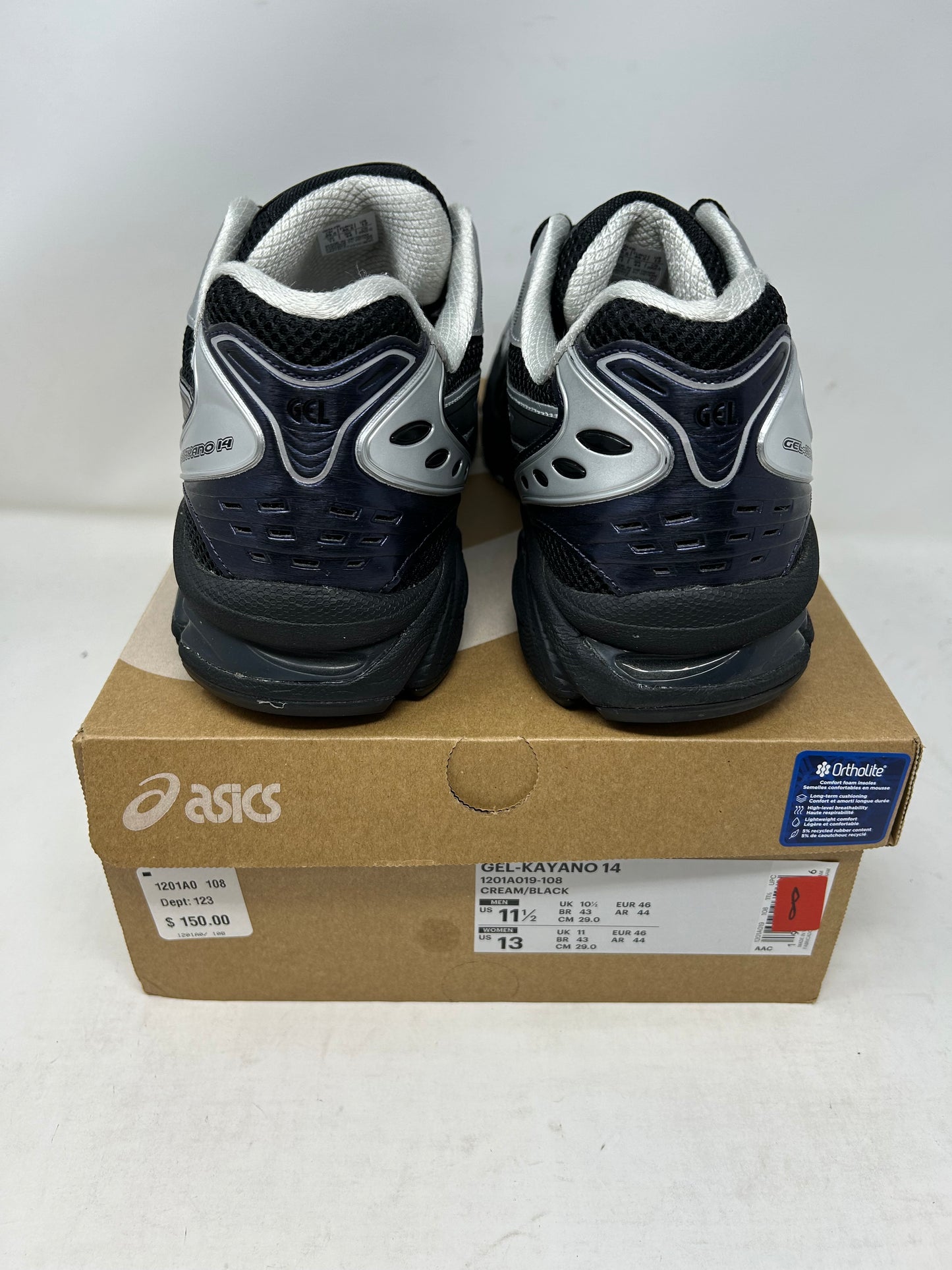 ASICS Gel-Kayano 14 “Black Pure Silver”