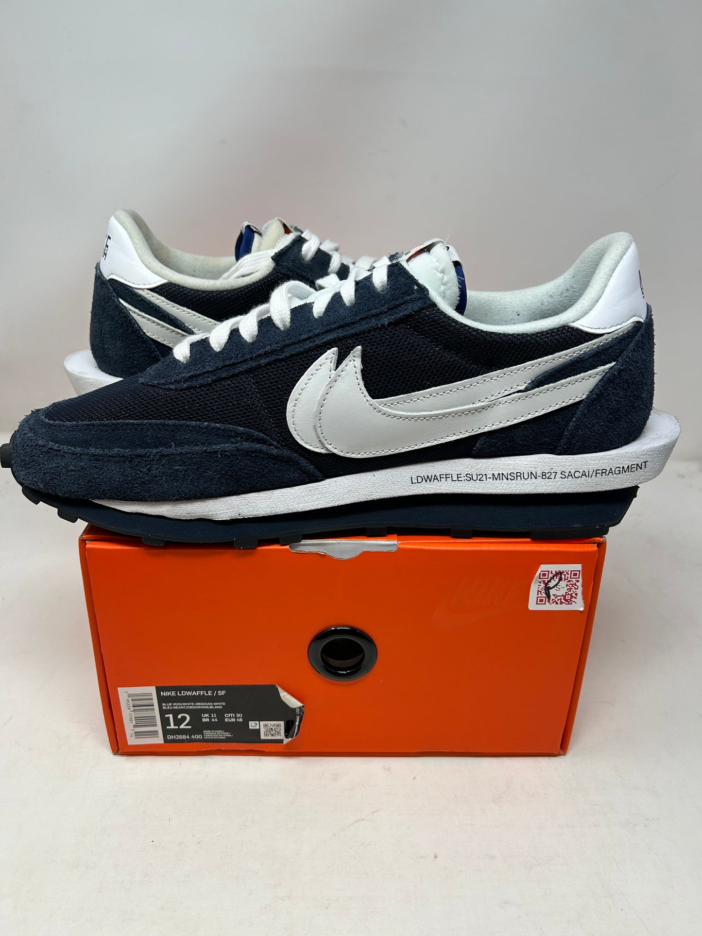 Nike Sacai LDV Waffle “Fragment Design - Blackened Blue”