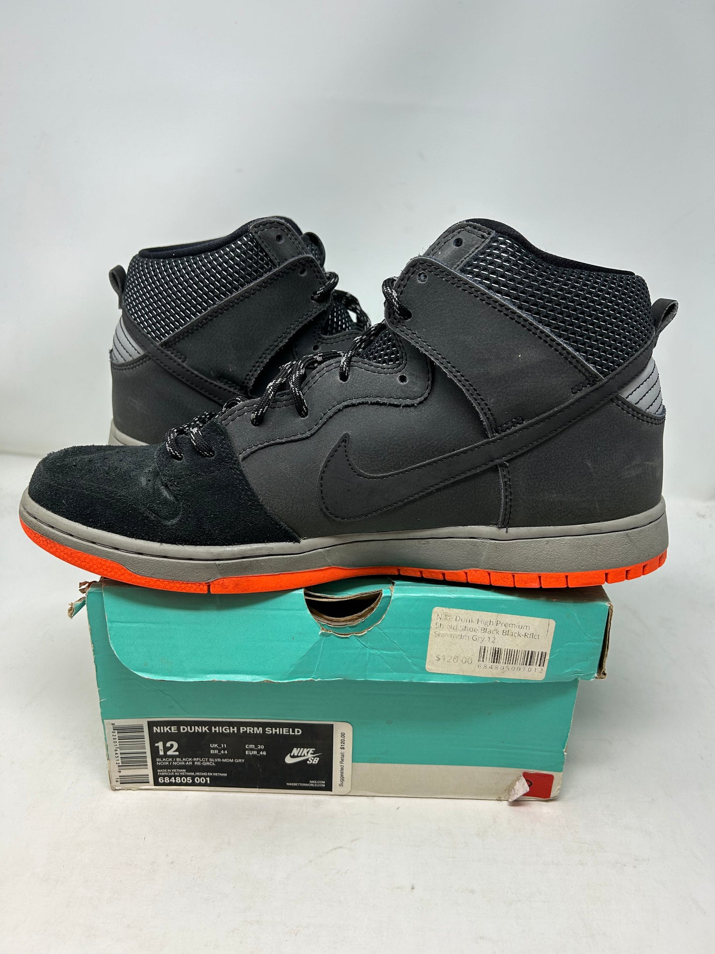 Nike SB Dunk High Shield “Black /Reflective Silver”