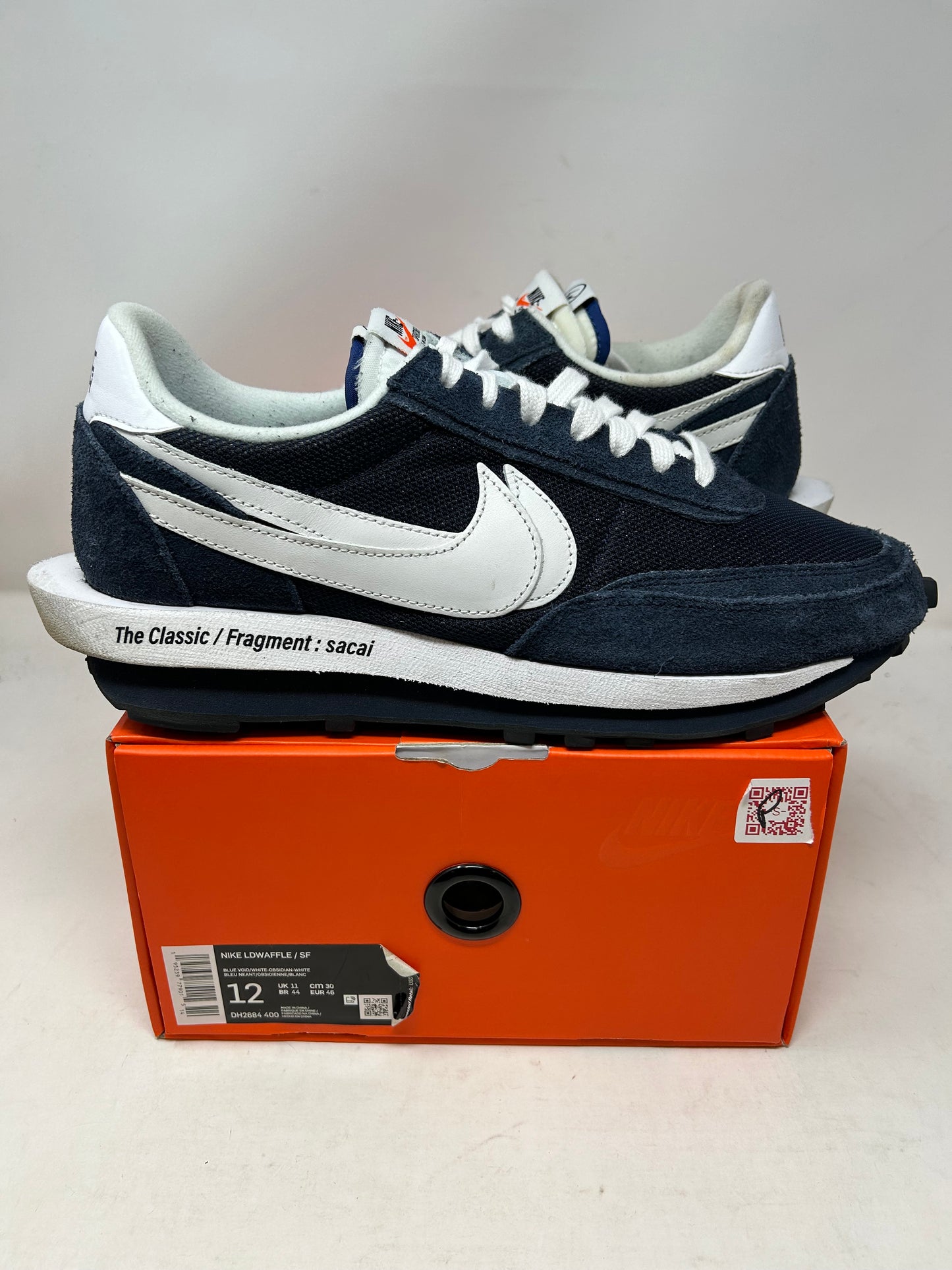 Nike Sacai LDV Waffle “Fragment Design - Blackened Blue”