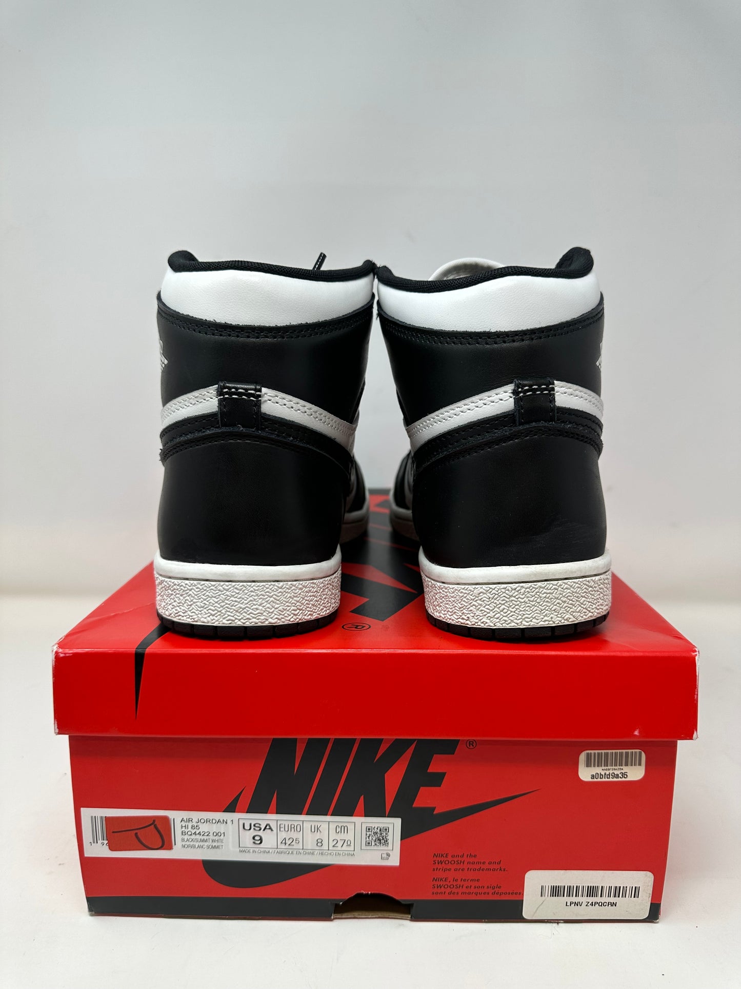 Jordan 1 High 85 “Black and White”