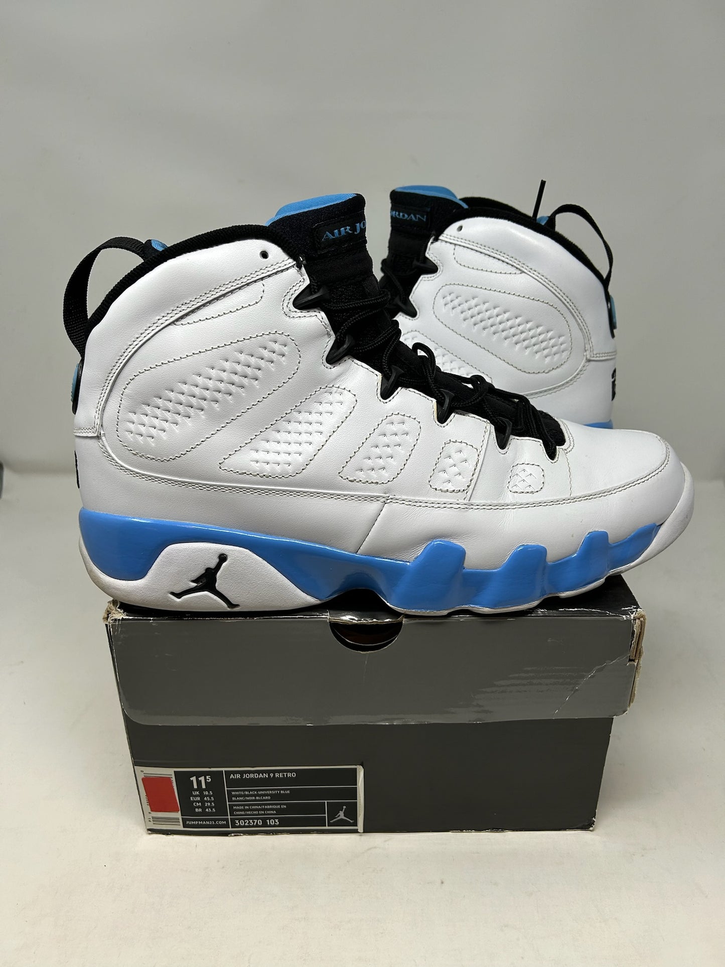 Jordan 9 (2010) “Powder Blue”