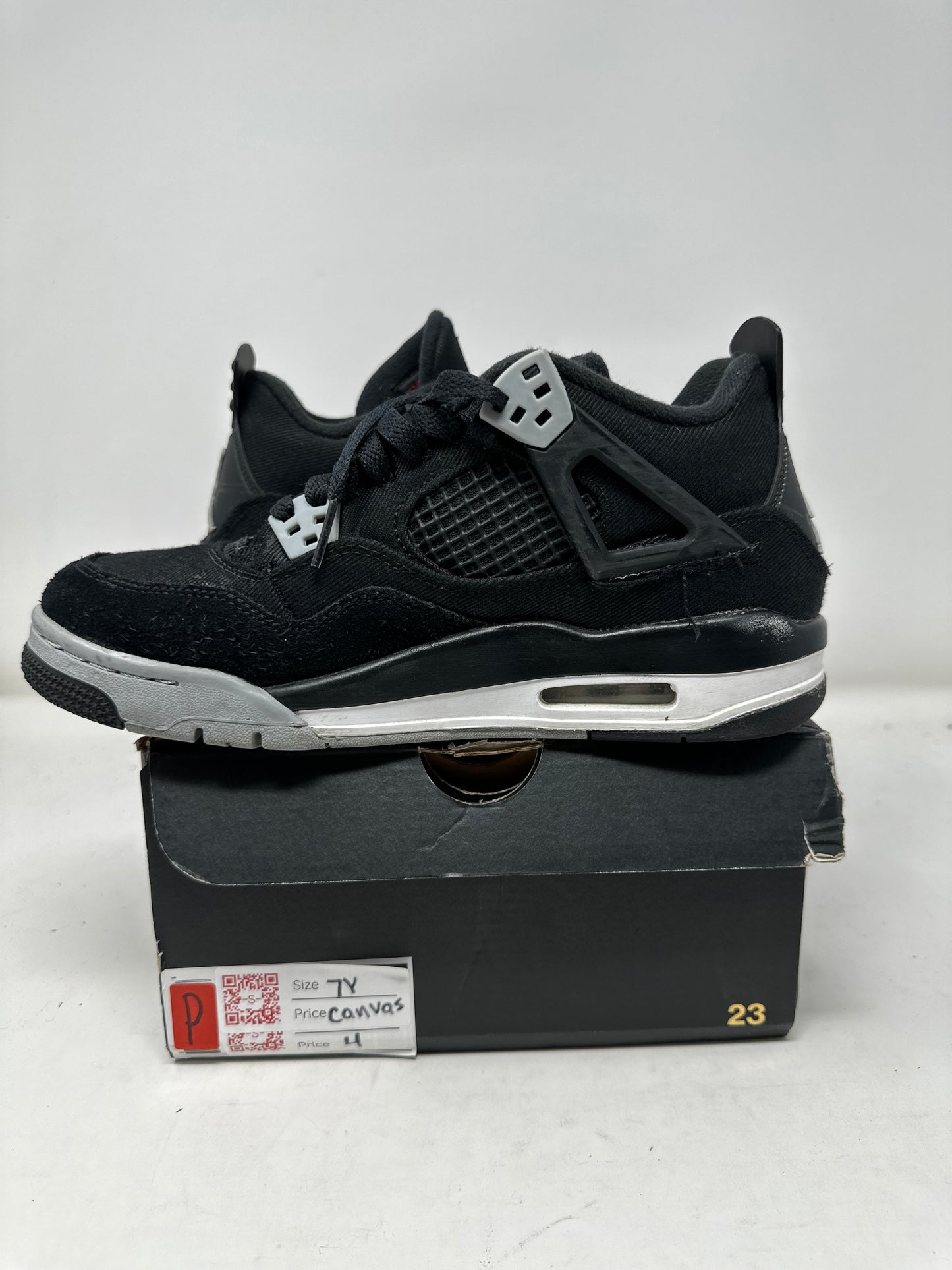 Jordan 4 GS “Black Canvas”