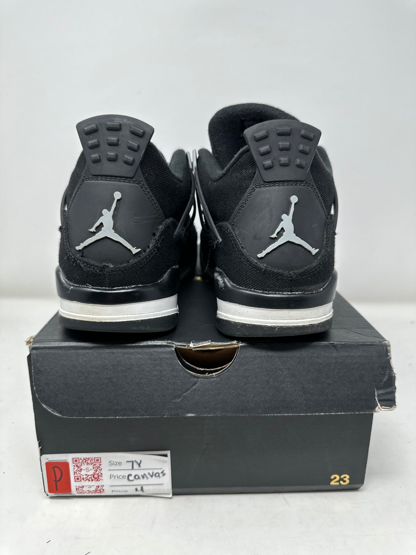 Jordan 4 GS “Black Canvas”
