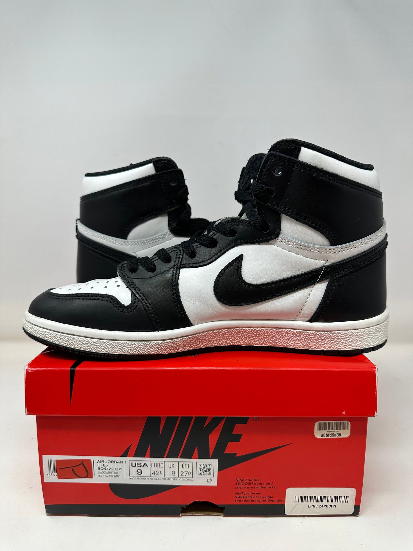 Jordan 1 High 85 “Black and White”