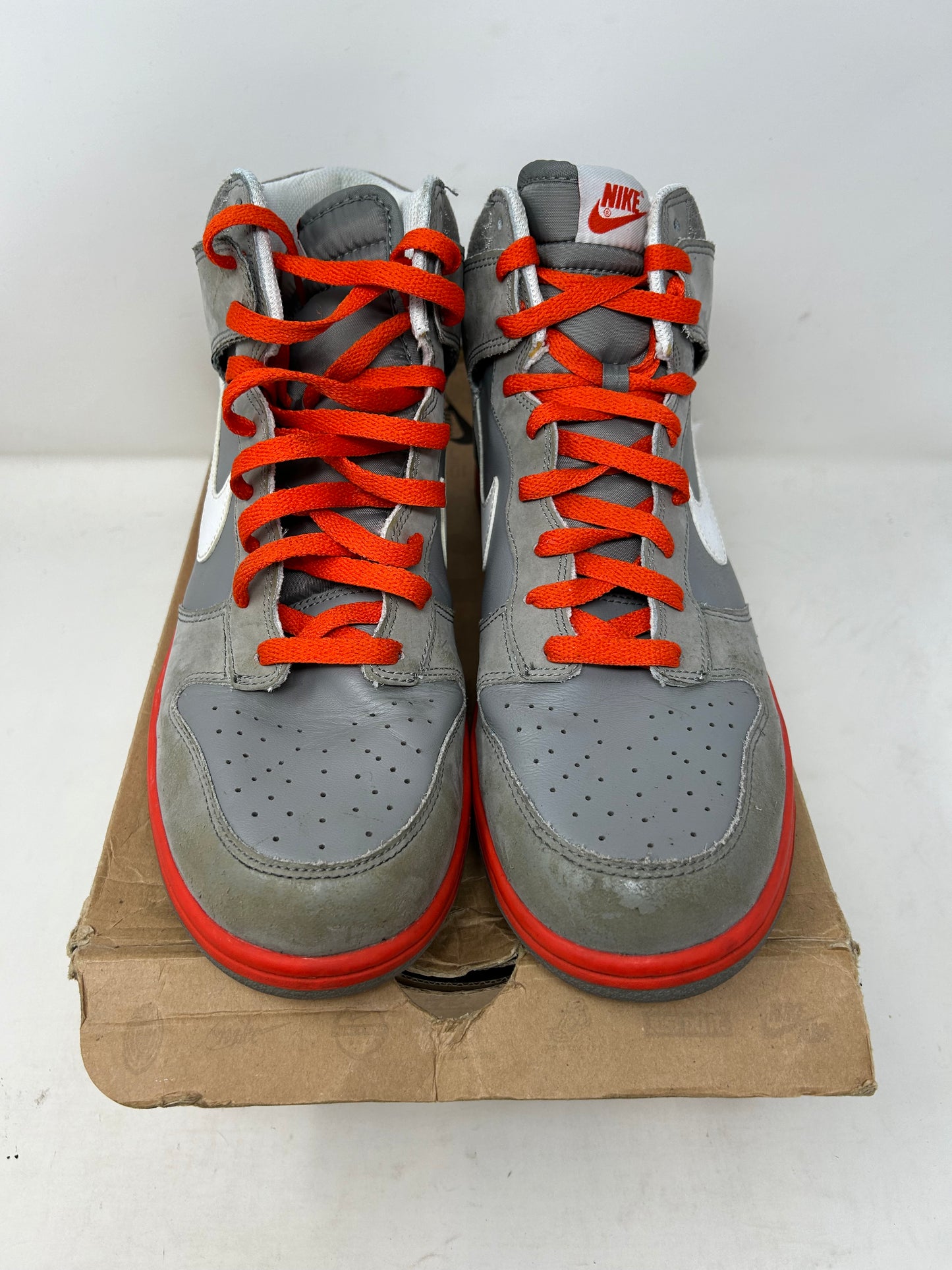 Nike Dunk High “Light Charcoal/Team Orange”