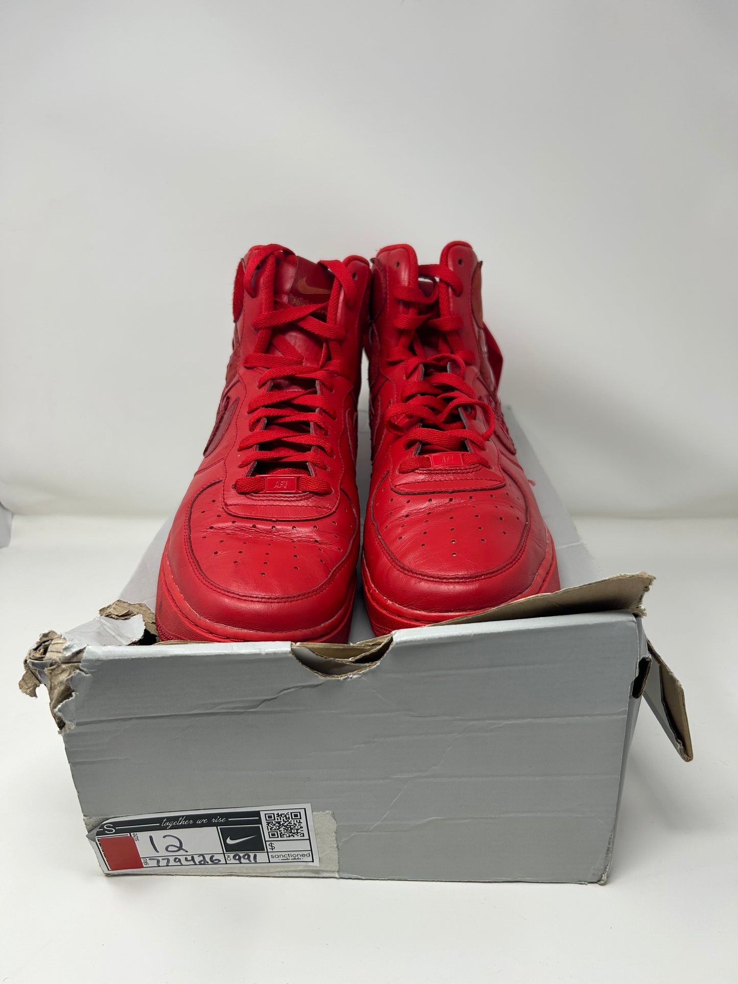 Nike ID Air Force 1 High "Red"