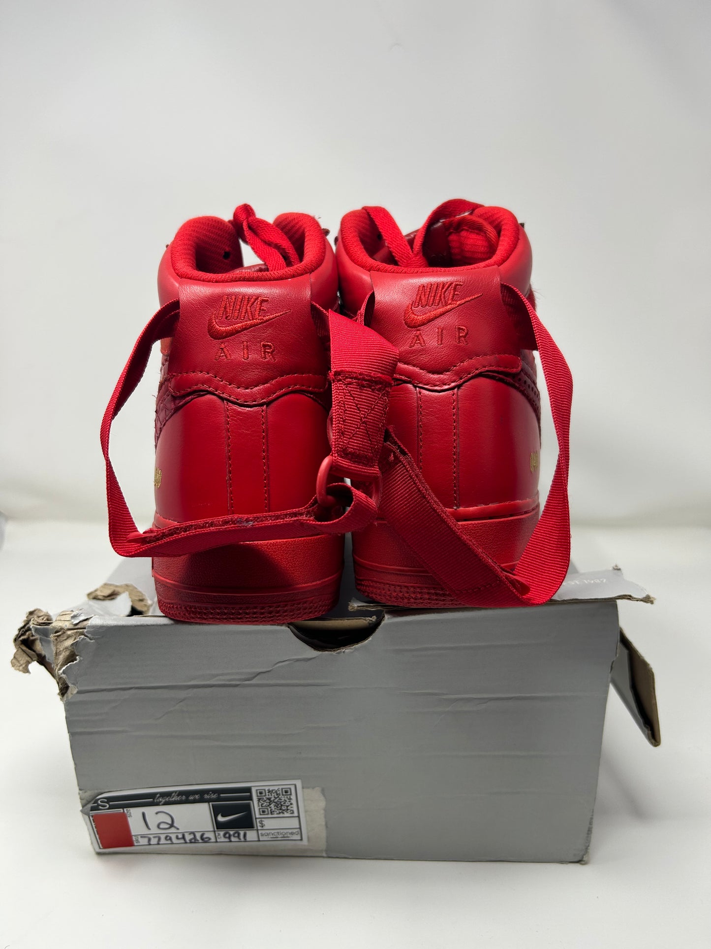 Nike ID Air Force 1 High "Red"