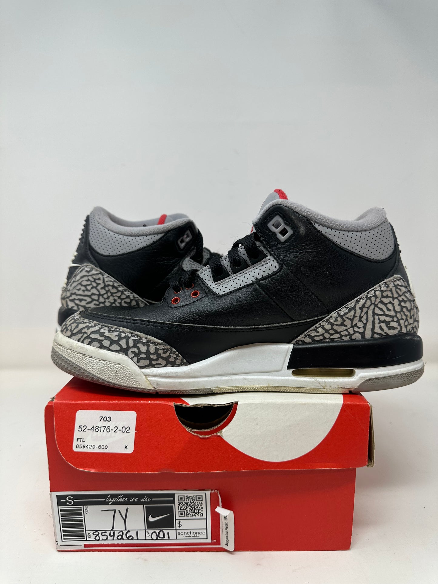 Jordan 3 GS “Black Cement”