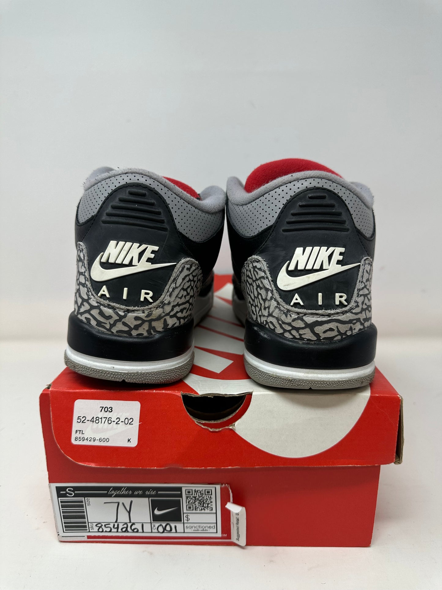 Jordan 3 GS “Black Cement”