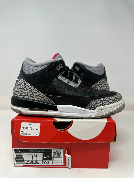 Jordan 3 GS “Black Cement”