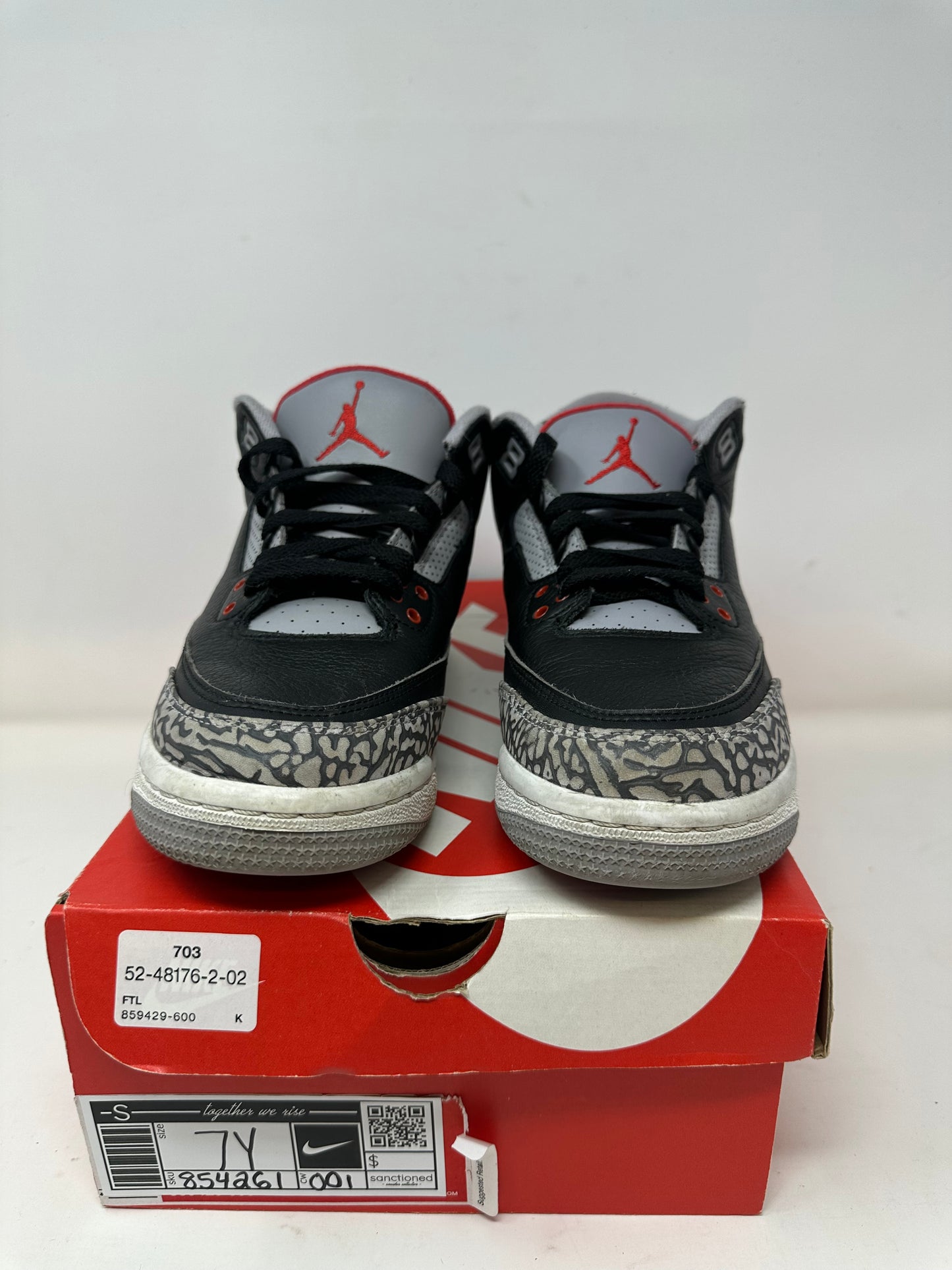 Jordan 3 GS “Black Cement”