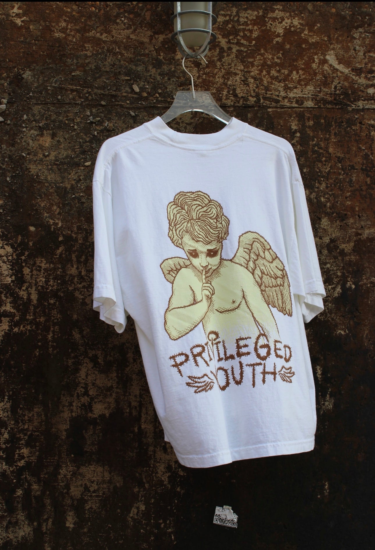 Privileged Youth Angel Shirt “Brown and White”