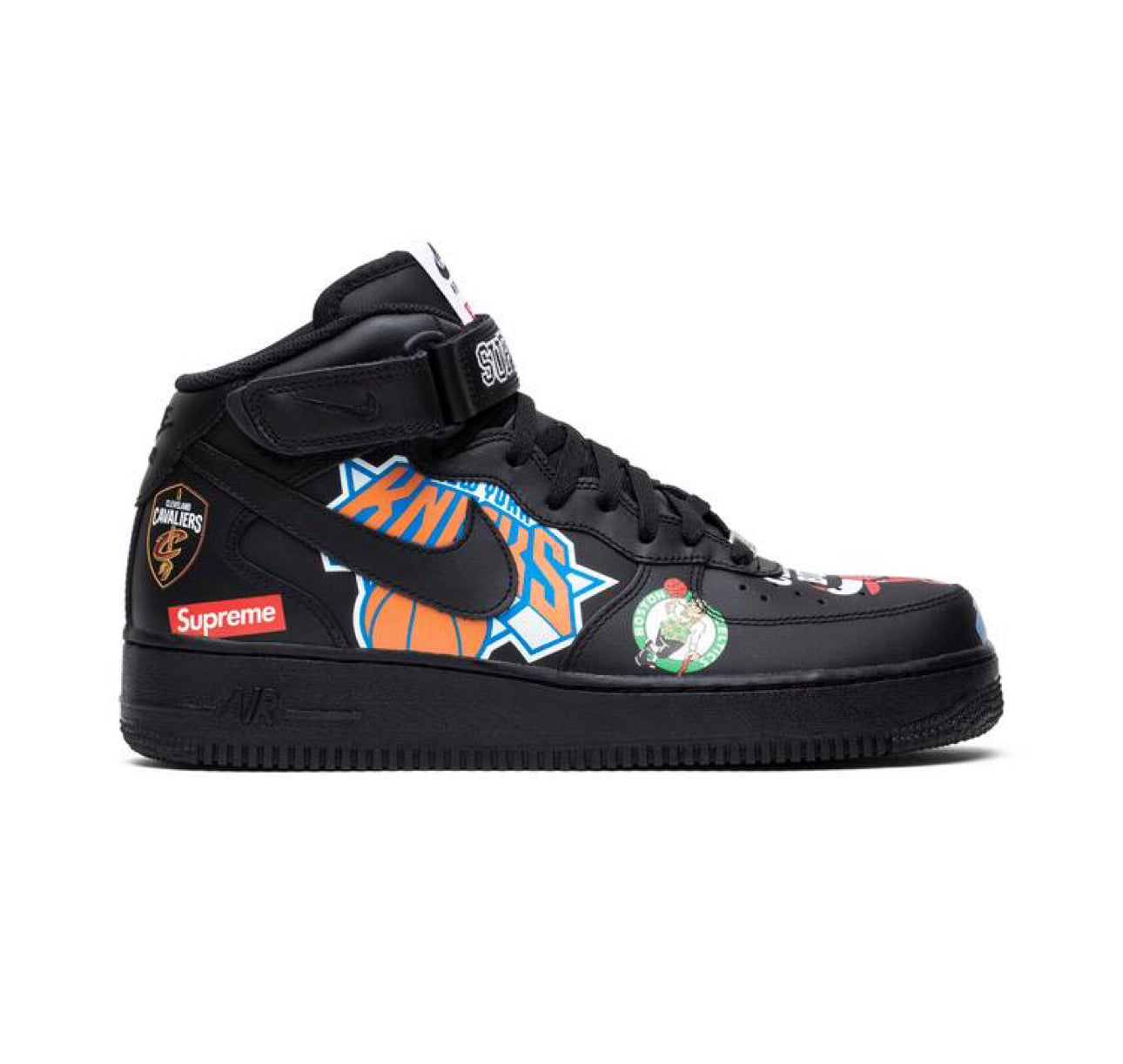 Nike Air Force 1 Mid Supreme “NBA Black”